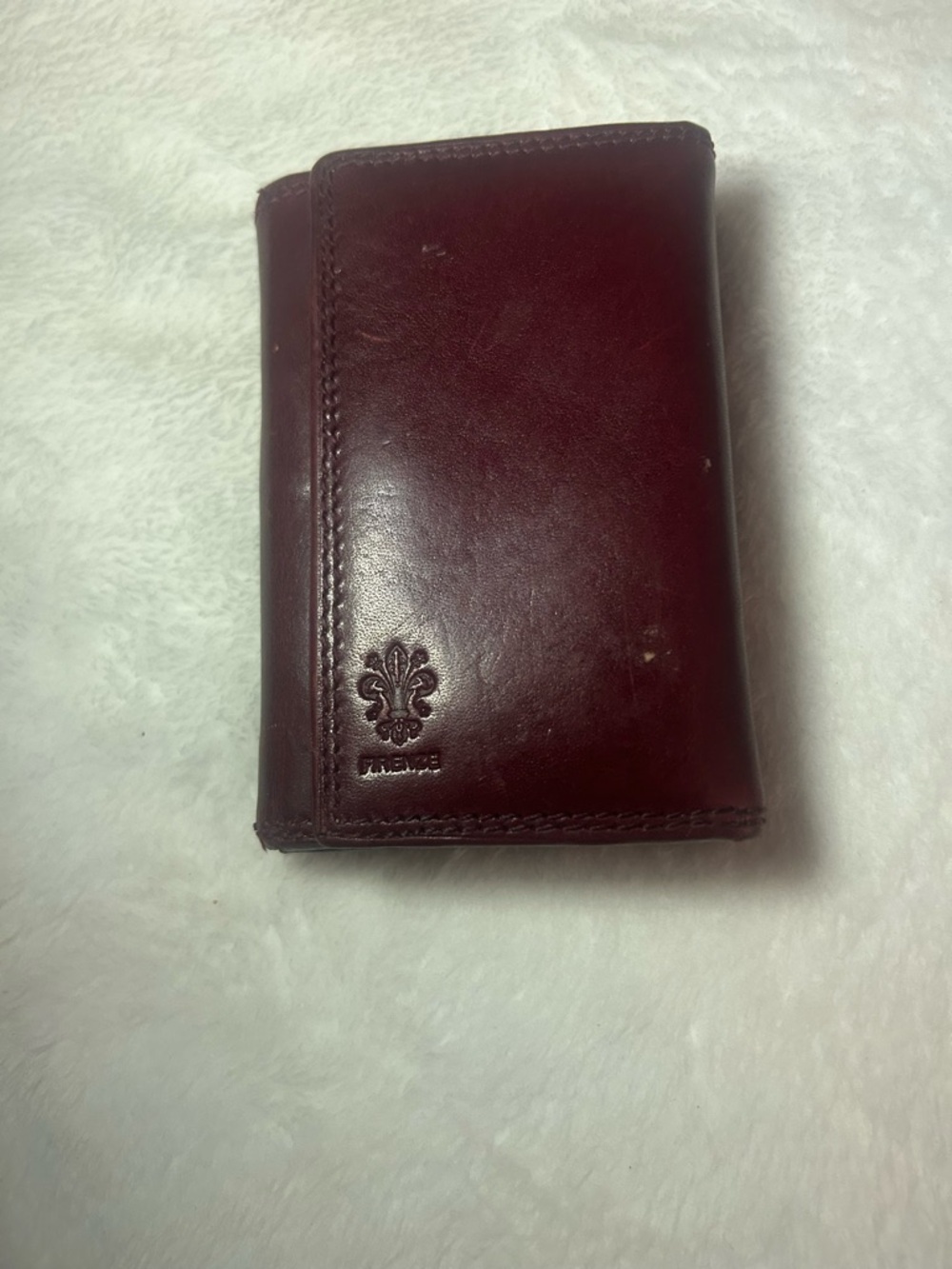 Women’s  Burgundy Leather Trifold Wallet - Classic Leather Accessory